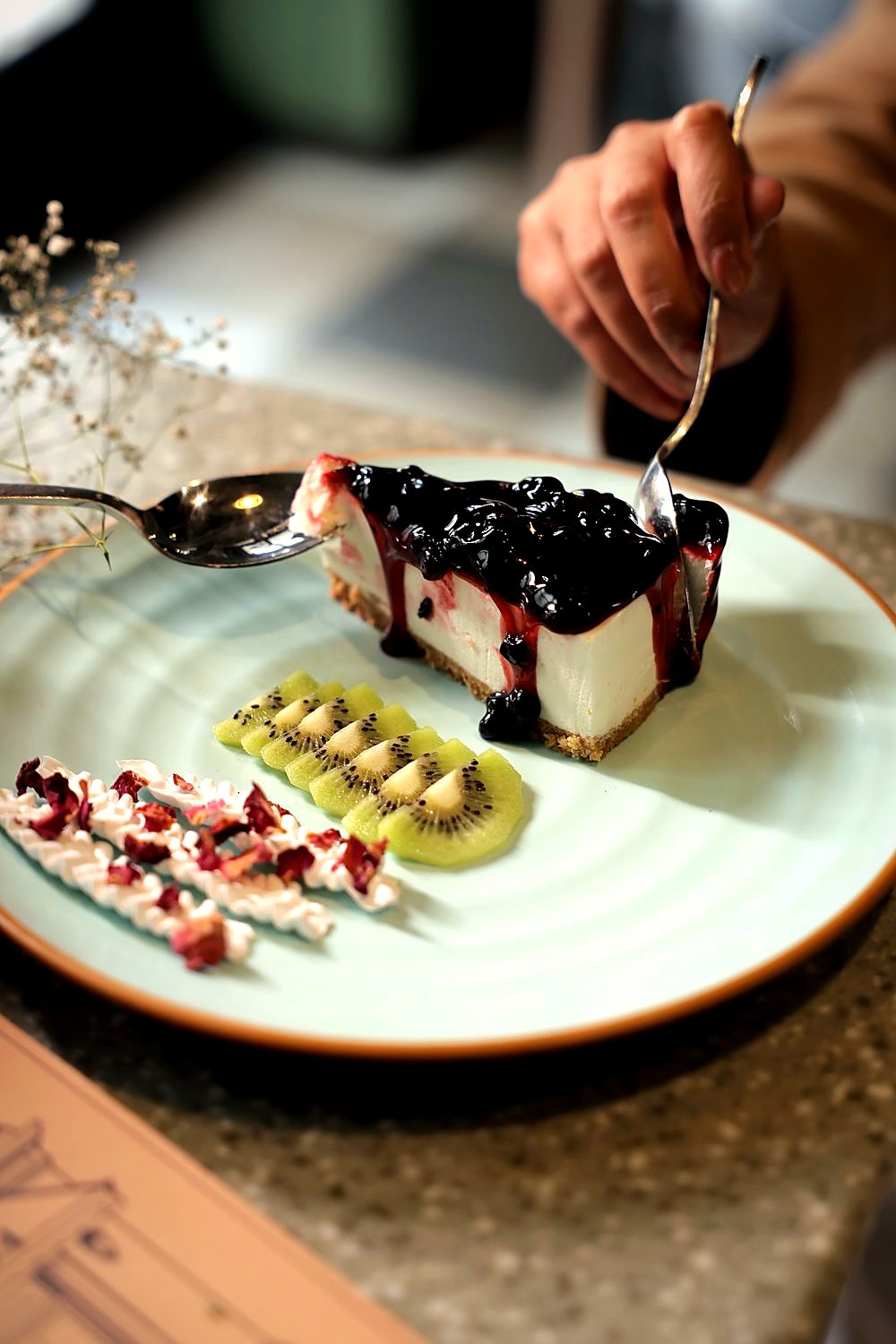 Blueberry cheesecake
